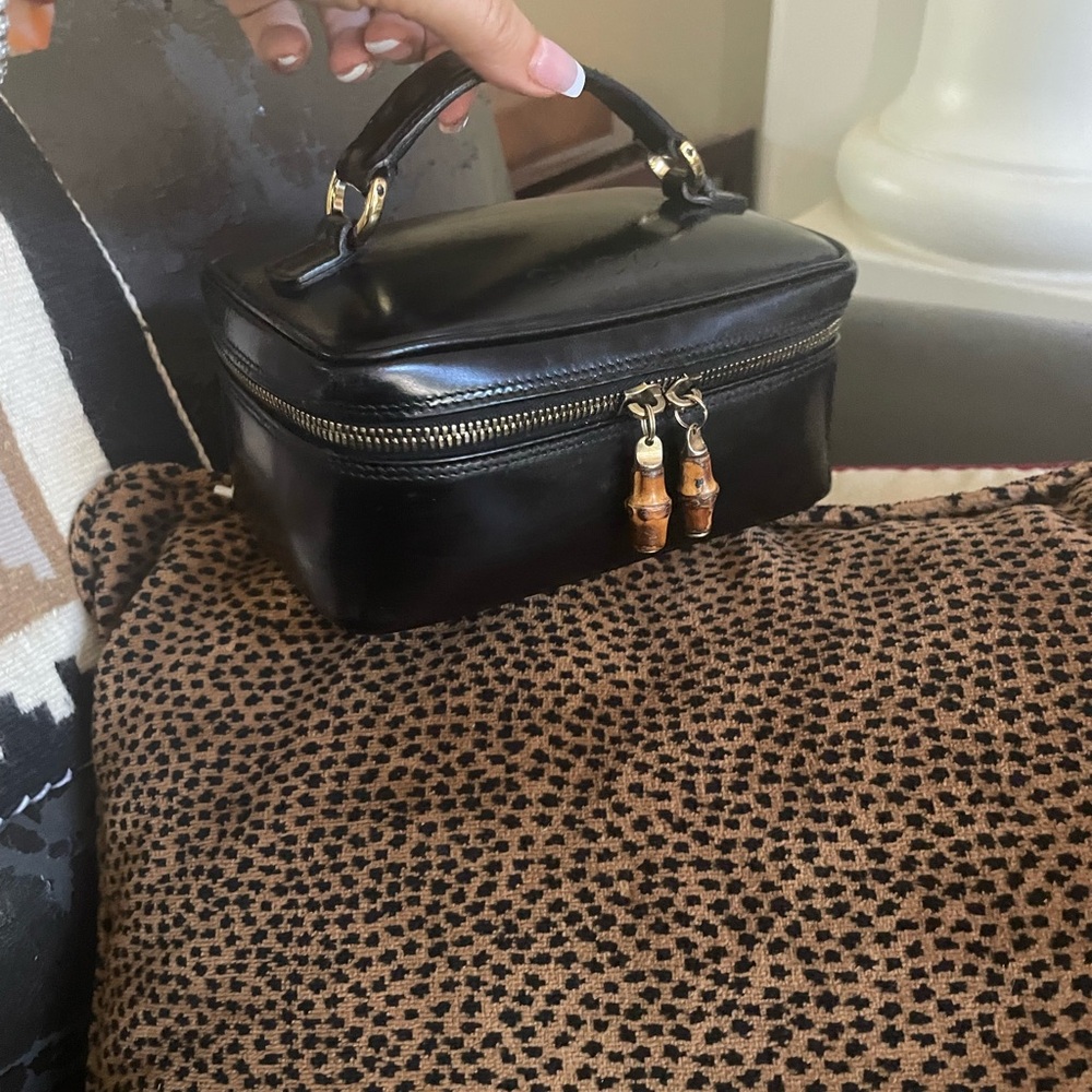 Gucci bamboo cosmetic case - Picture 4 of 16